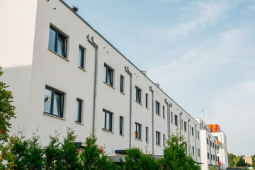 Fototapeta na wymiar modern apartment buildings in a row