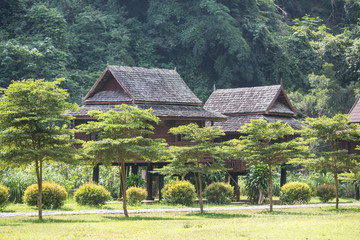 Thai Lanna style house in the garden