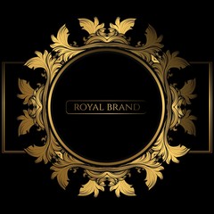 Luxury Design with gold color