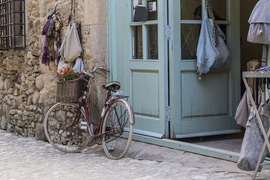 Bici Old Vintage en Peratallada