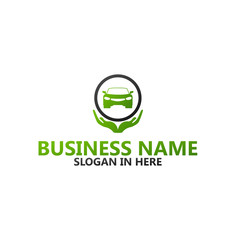 Car Protection Logo Template Design