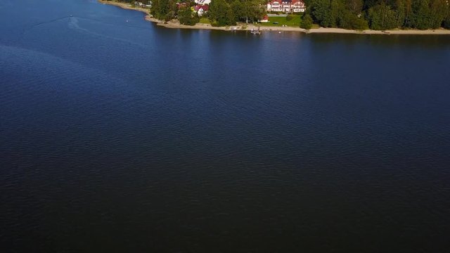 Aerial view of a Small Czech countryside village