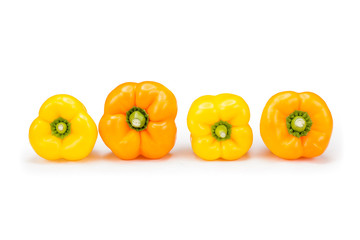 orange and yellow bell peppers