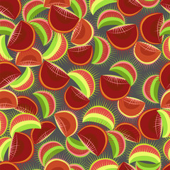 sundew. seamless pattern © Olga Tik