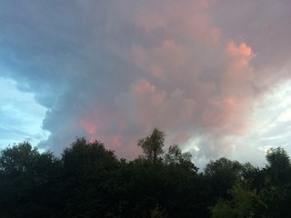 Wolkenformation am Abend