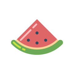 Watermelon slice flat icon