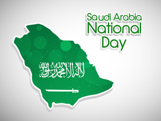 illustration of elements of saudi Arabia National Day Background