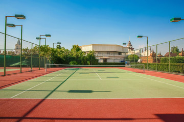 Beautiful tennis court in sunny day © Africa Studio