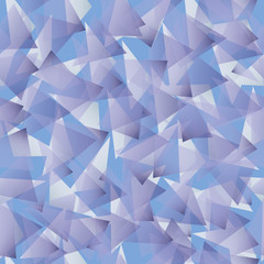 Fototapeta premium Scattered triangles of lilac-blue