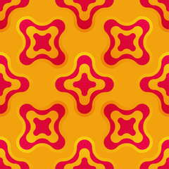 Seamless vector pattern with abstract colorful shapes