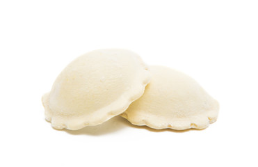 Fresh Ravioli Pasta isolated