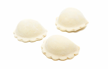 Fresh Ravioli Pasta isolated