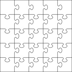 Puzzle piece backdrop in vector format. Step and repeat simple background wallpaper template.