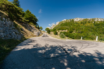 Impressive mountain roads in the Vercors Regional Park