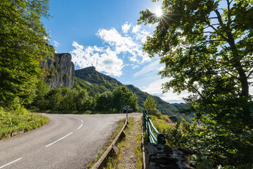 Impressive mountain roads in the Vercors Regional Park