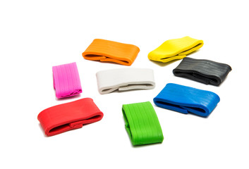 colors of modeling clay isolated