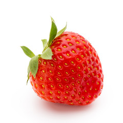 Strawberry isolated on white background. Fresh berry.