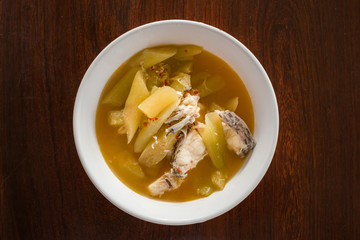 Traditional Thai spicy curry food.