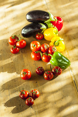 peppers, tomatoes and eggplant spread