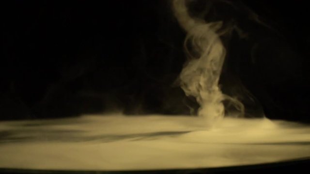 A beautiful, little taranto made of steam on a table