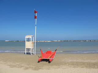 italian beach rescue swimmer