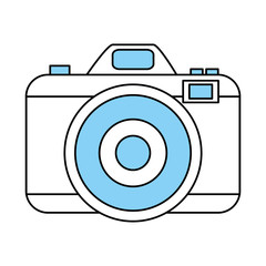 Camera icon Device gadget and technology theme Isolated design Vector illustration