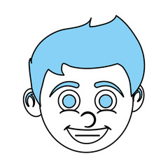 Boy cartoon icon Kid childhood little and people theme Isolated design Vector illustration