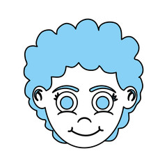 Girl cartoon icon Kid childhood little and people theme Isolated design Vector illustration