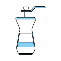 Coffee grinder icon Coffee time drink and beverage theme Isolated design Vector illustration