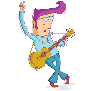 musician in old fashion