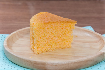 Thai dessert trolley on plate