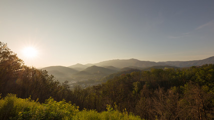 Fototapeta premium Sunrise at the Great Smokies