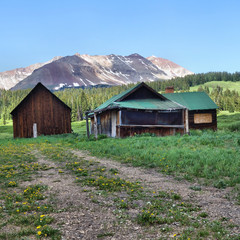 Fototapeta premium Outfitters Camp/Colorado high country hunters camp