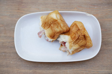 Bread ham cheese