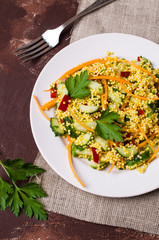 Salad with millet