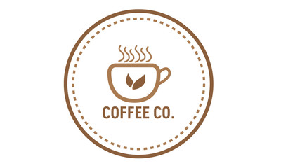 coffee, drink, tea, design, vector, advertising, shop, store, logo, glass, stamp, vintage, simple, company, 