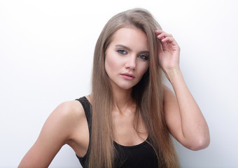 Fototapeta premium beautiful modern young woman model.