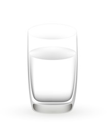 A glass of milk. Vector. Pitcher with milk