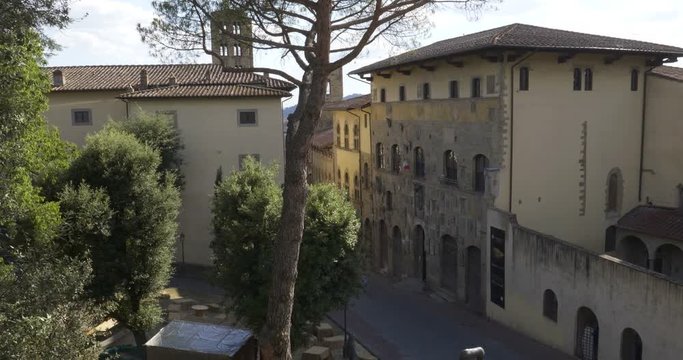 Facade of Palazzo Pretorio. Arezzo, Tuscany (Italy)
