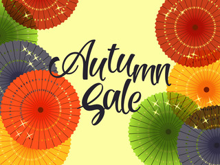 Naklejka premium sale banner with paper