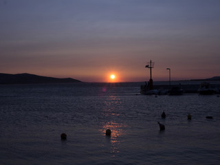 sunset over the Adriatic Sea