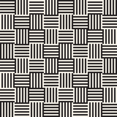 Abstract geometric pattern with stripes, lines. Seamless vector ackground. Black and white lattice texture.