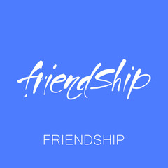 friendship lettering template