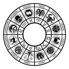 Star signs astrology zodiac horoscope icon set