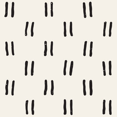 Seamless pattern with hand drawn lines. Abstract background with freehand brush strokes. Black and white texture. Ornament for wrapping paper.