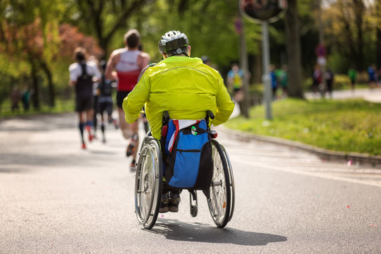 Handbiker Bei Marathon