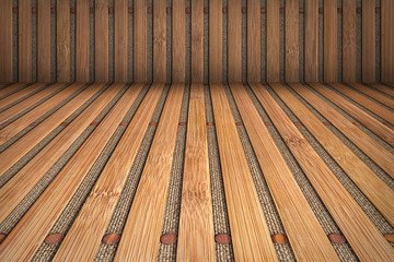 Bamboo Slatted Vignetted Background Scenery