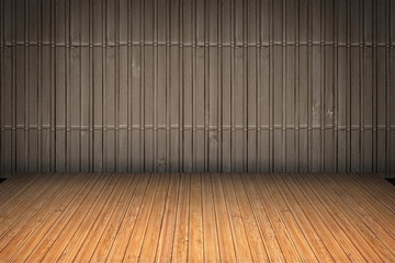 Bamboo Slatted Vignetted Background Scenery