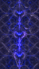 Abstrakt fractal Muster blau