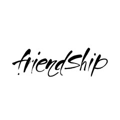 friendship lettering template